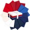 Fat Quarter Bundle -100% Cotton | Pure Solids | Patriotic USA Flag colors | Red Blue White l Mix Colors | Quilting & Crafting Soft Fabric